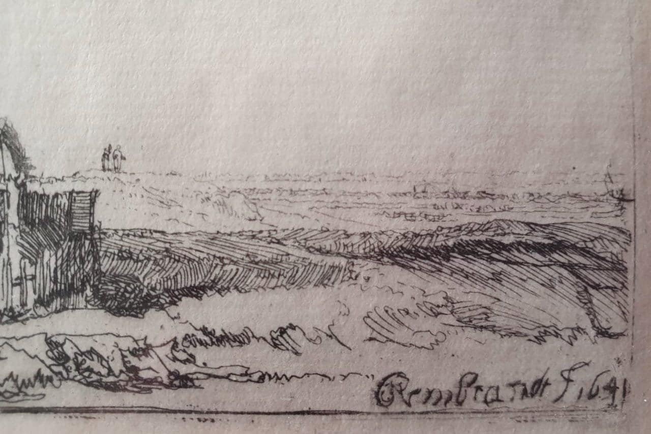 レンブラントの「風車」のリー（ヘンドリカ）・デ・ブールによる