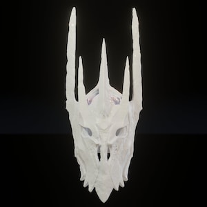 Saurons War Helm Scale Replica Model 3D Print Model