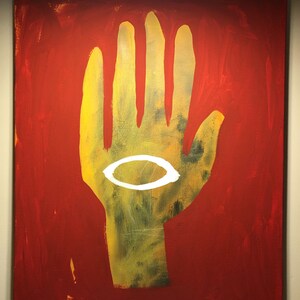 Untitled, mixed media, outsider art, canvas painting, street art, pop art