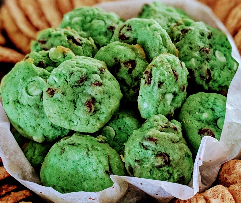 Homemade Mint Chocolate Chip Cookies 24 Count 2 dozen Etsy