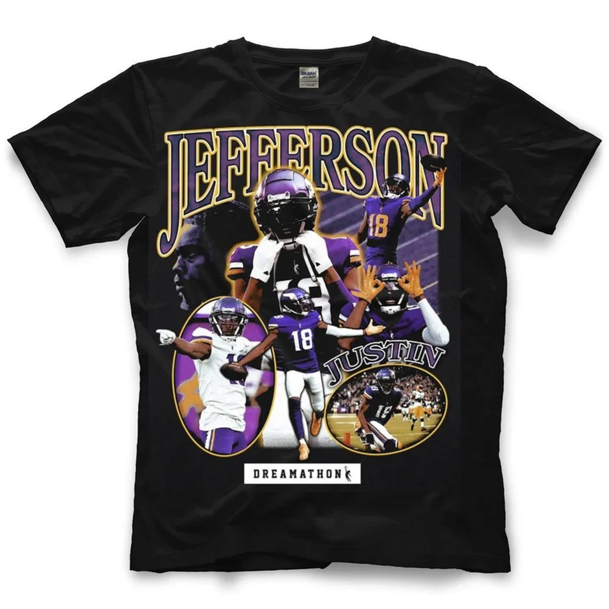Justin Jefferson Dreams Shirt, Vintage Justin Jefferson T-shirt, Cameron Dantzler Justin Jefferson Shirt