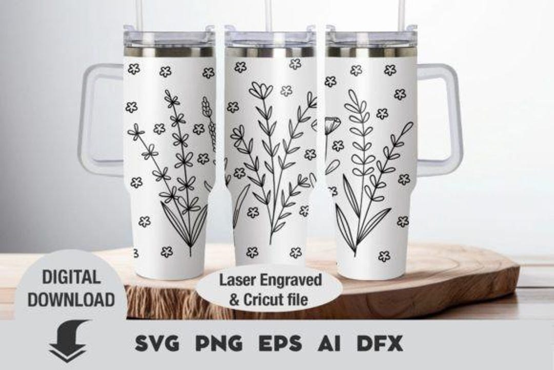 40oz Tumbler Wrap Laser Svg, 40 Oz Tumbler Laser Design, 40oz Tumbler ...