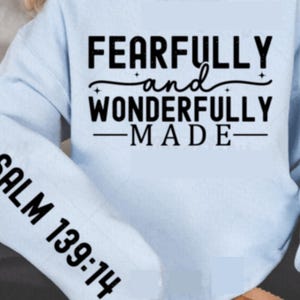 Fearfully and Wonderfully Made Svg Png, Jesus Loves You svg png, Scripture Christian Svg Png, Christian Shirt, Aesthetic Christian svg