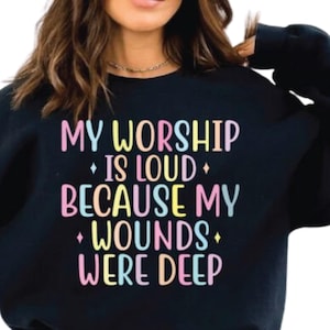 Jesus Png File My Worship Is Loud PNG, Preppy Christian Women Design, Bible Verse Sublimation, Faith-Based Christian PNG, Jesus Quote PNG