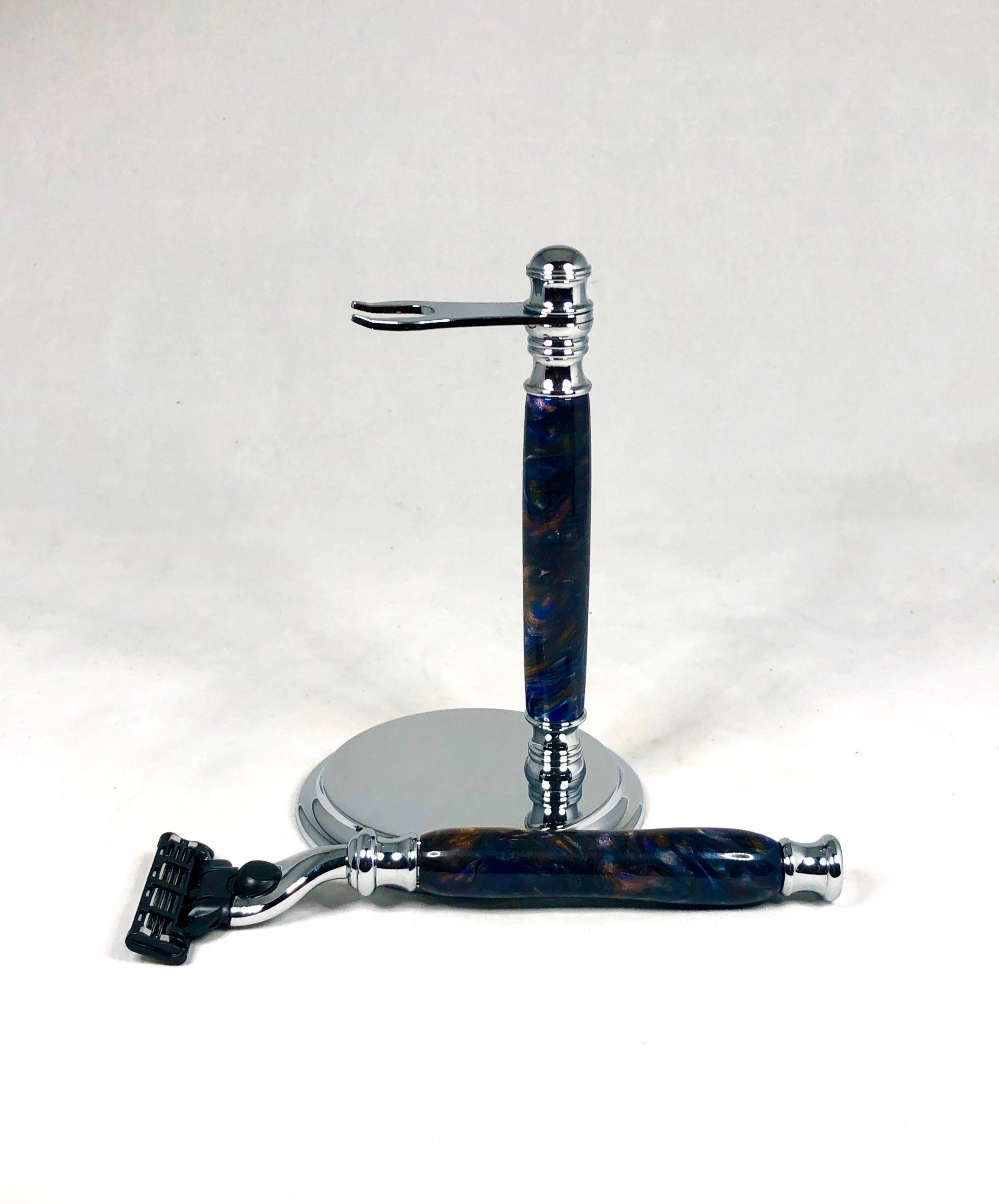 Mach3 Stand Razor Mach 3 Razor Matching Stand Resin Art in Silver Fantastic - Etsy