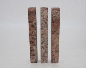 Pen Blanks - 3/4” Stabilized Maple Burl Wood Pen Blanks