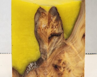 Alaskan Yellow Cedar Burl Hybrid Bottle Stopper Blank
