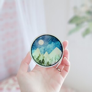 Holographic Nature Decal, Holographic Nature Sticker, Nature, Adventure, Wanderlust, Holographic Stickers, Vinyl Decals
