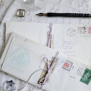 Letter Mail, Vintage Mail, Vintage Letters, Vintage Scrapbooking Supplies, Old Mail and Letters, Epistolary + Correspondence