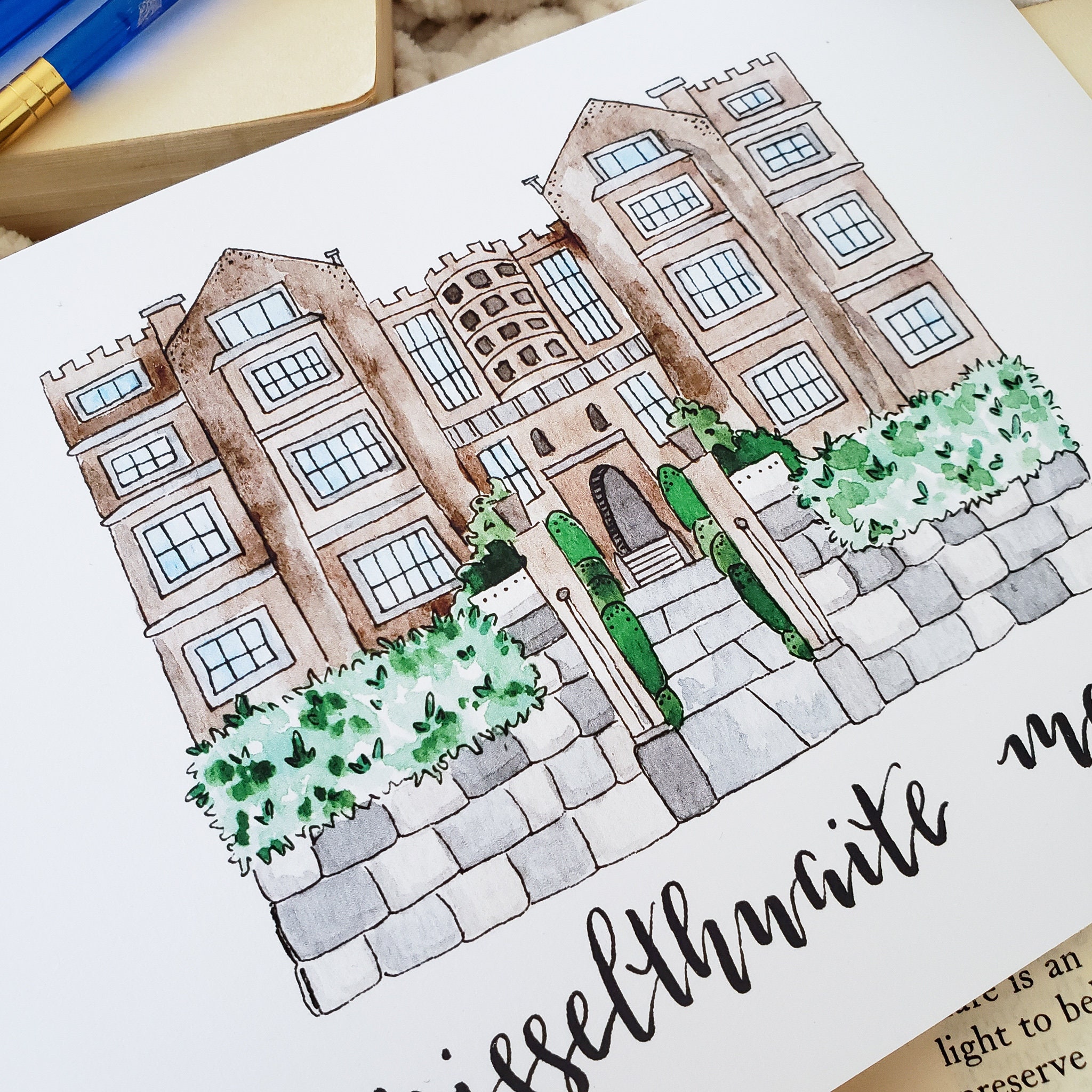 Misselthwaite Manor Print Misselthwaite Manor with Etsy