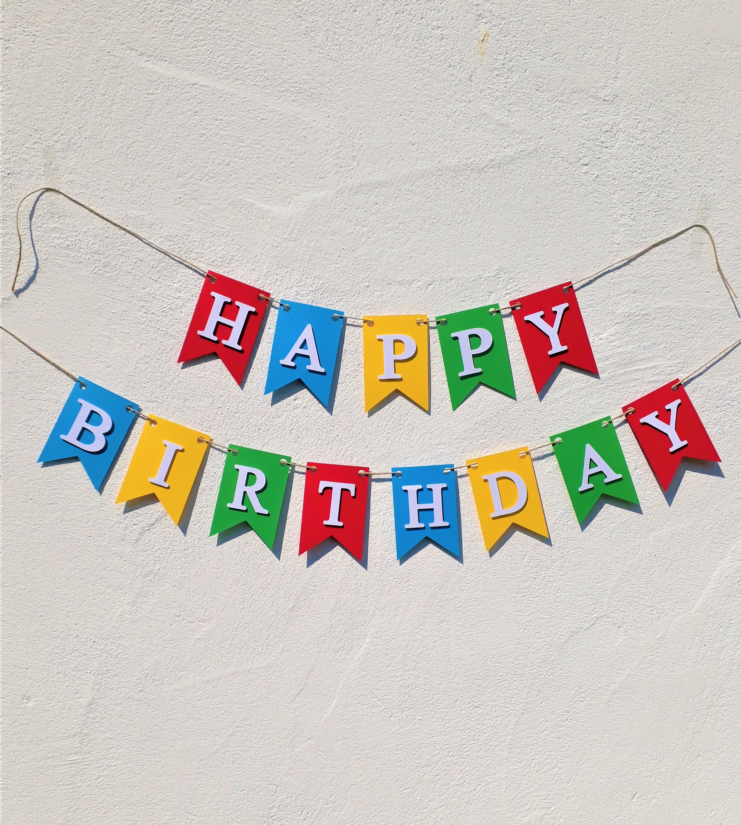 Guirnalda personalizada de feliz cumpleaños / Elija su propio banner de  cumpleaños con tema de color / Decoraciones de cumpleaños con nombre  personalizado / . -  México