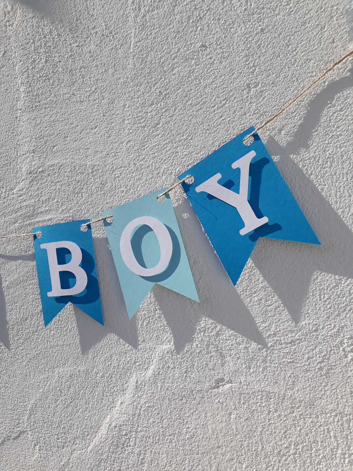 „It Is A Boy“ Banner – Wimpelkette Für Babyparty, Taufe, Geburtstag, Deko In Blau