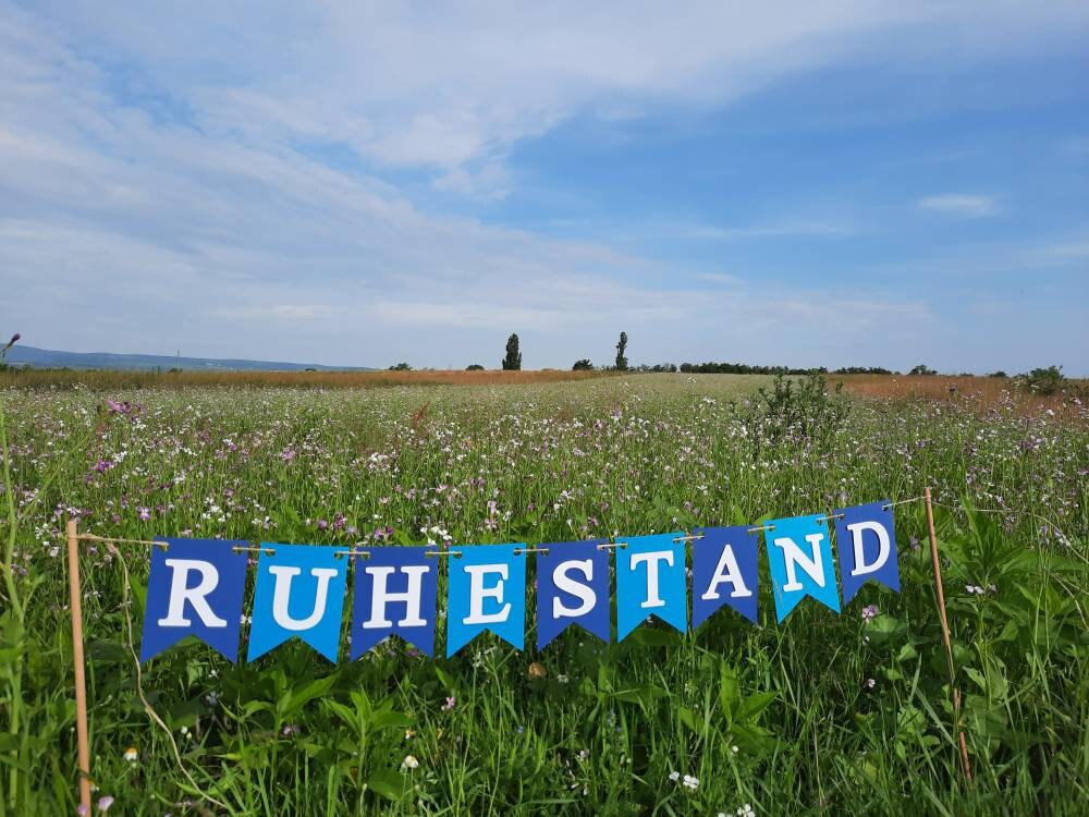 Girlande zum Ruhestand / Rente / Auf Wunsch personalisiert mit Wunschtext / Abschied / Feierabend
