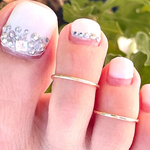 Gold Toe Ring Toe Rings Gold Filled Toe Ring Minimalist Toe Etsy