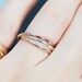 Anxiety Ring Spinner 3 -Elegant Set Of Interlocking Ring -fidget ring Available In Gold -Silver Rose Gold W/ Multiple Size Options