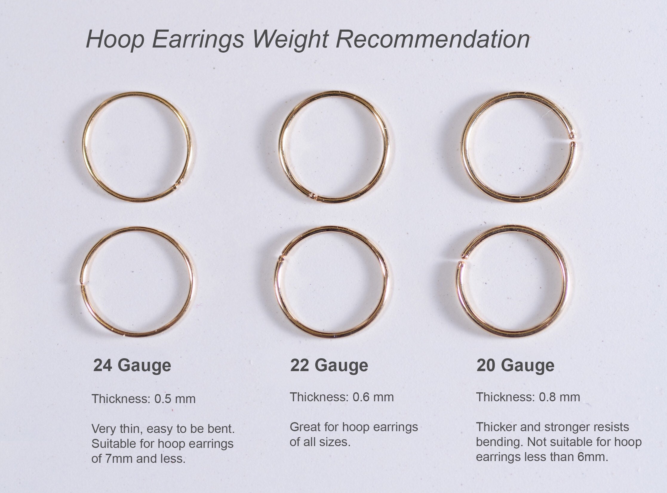 A List of Hoop Earring Sizes & On-Ear Size Chart — Borsheims