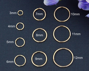 14k Gold Filled Hoop Earrings / Huggie Hoop Earrings Gold / Small  Hoop Earrings Set  /Helix earrings /Cartilage Hoop / Tragus Hoop