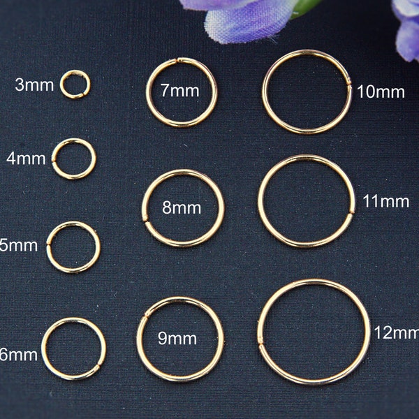 14k Gold Filled Hoop Earrings / Huggie Hoop Earrings Gold / Small  Hoop Earrings Set  /Helix earrings /Cartilage Hoop / Tragus Hoop