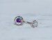 CZ Belly button Ring- Belly dance jewelry- 14 Gauge Belly Ring-Body Jewelry -surgical steel belly ring- 