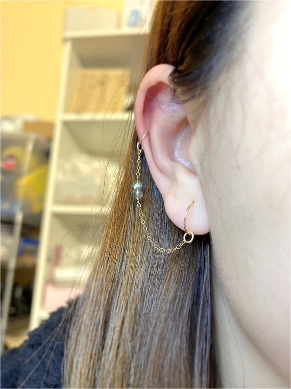 14k gold ear jacket outlet