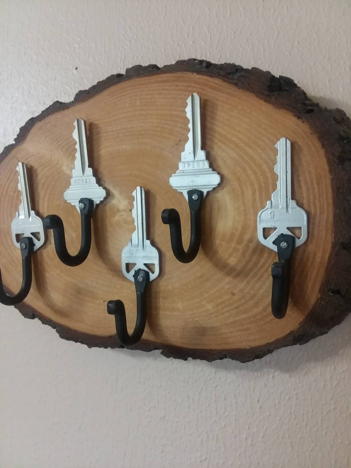 Soporte de llave de madera / Soporte de llave colgante de | Etsy