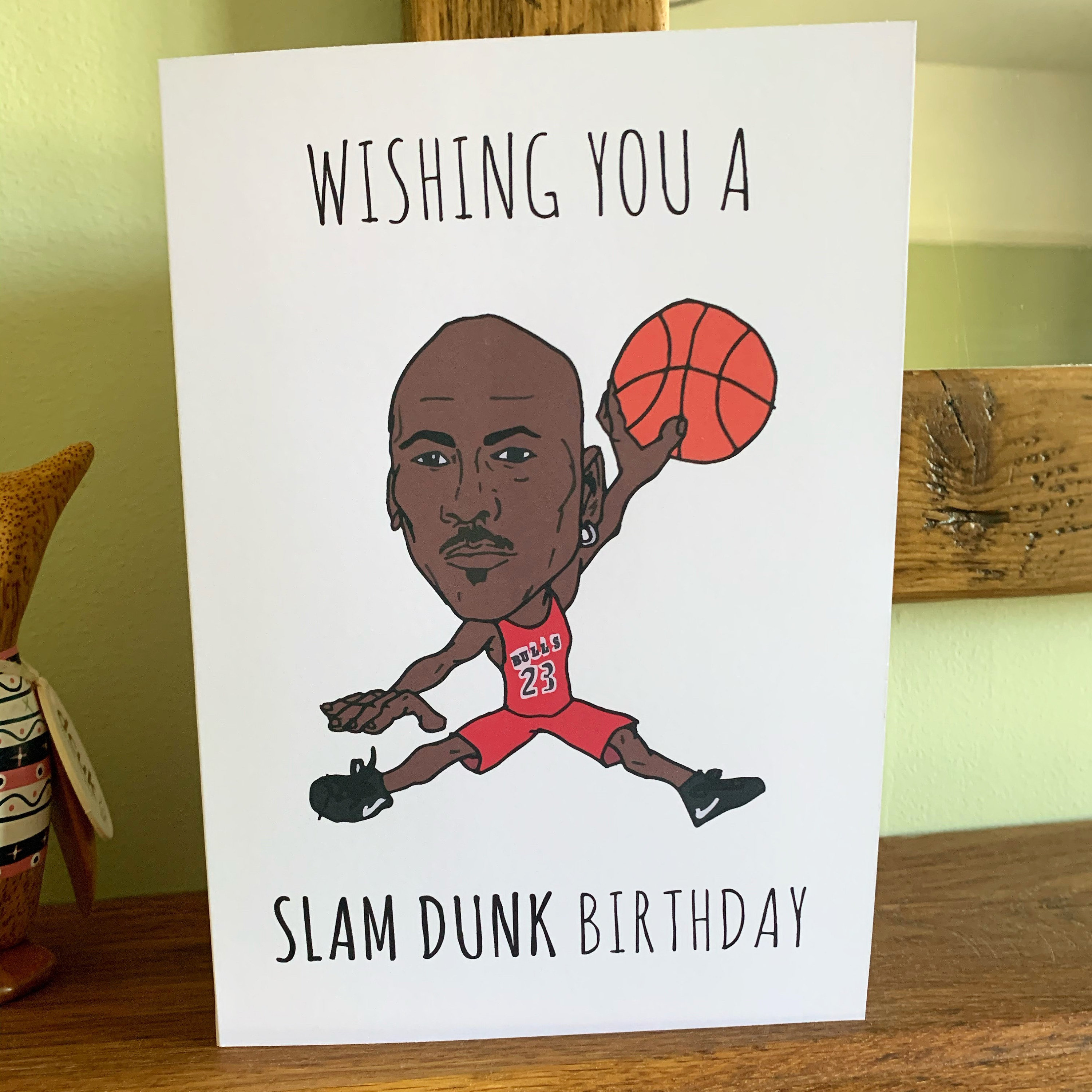 Michael Jordan Air NBA Birthday Card MJ 23 Chicago Bulls Gift Etsy Denmark