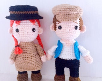 Ania i Gilbert - wzór amigurumi (PDF), Ania i Gilbert - wzór szydełkowy (PDF)