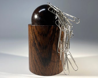 Sven Petersen For SAAP, Danish Magnetic Rosewood Paperclip Pot Circa 1960&#39;s