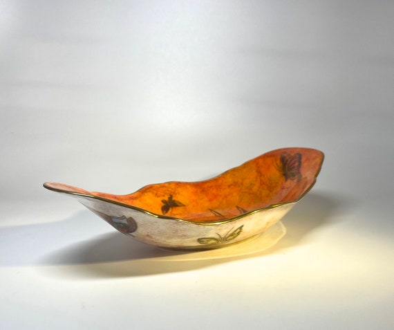 Extraordinary Wedgwood Ordinary Lustre Boat Shaped Dish By Daisy Making-Jones