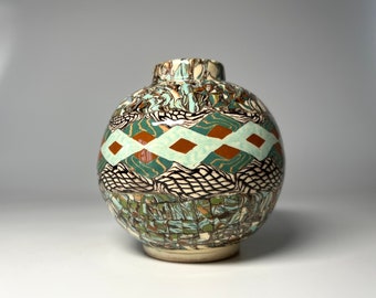 Jean Gerbino Mosaic Vase, Vallauris, France, C. 1960 - Etsy