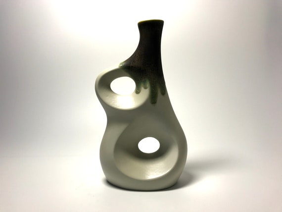 Peter Muller For Sgrafo, Modern Drip Glaze Ceramic Vase #2028