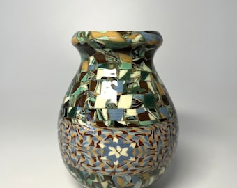 Jean Gerbino Mosaic Vase, Vallauris, France, C. 1960 - Etsy