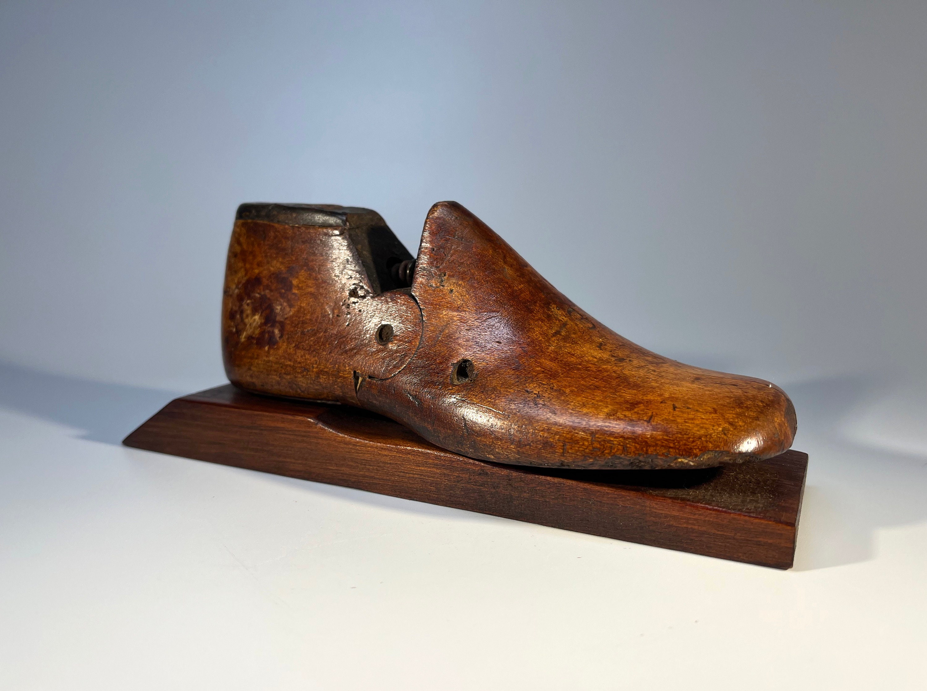 Horma de zapato infantil ingl s antiguo de madera talla 8