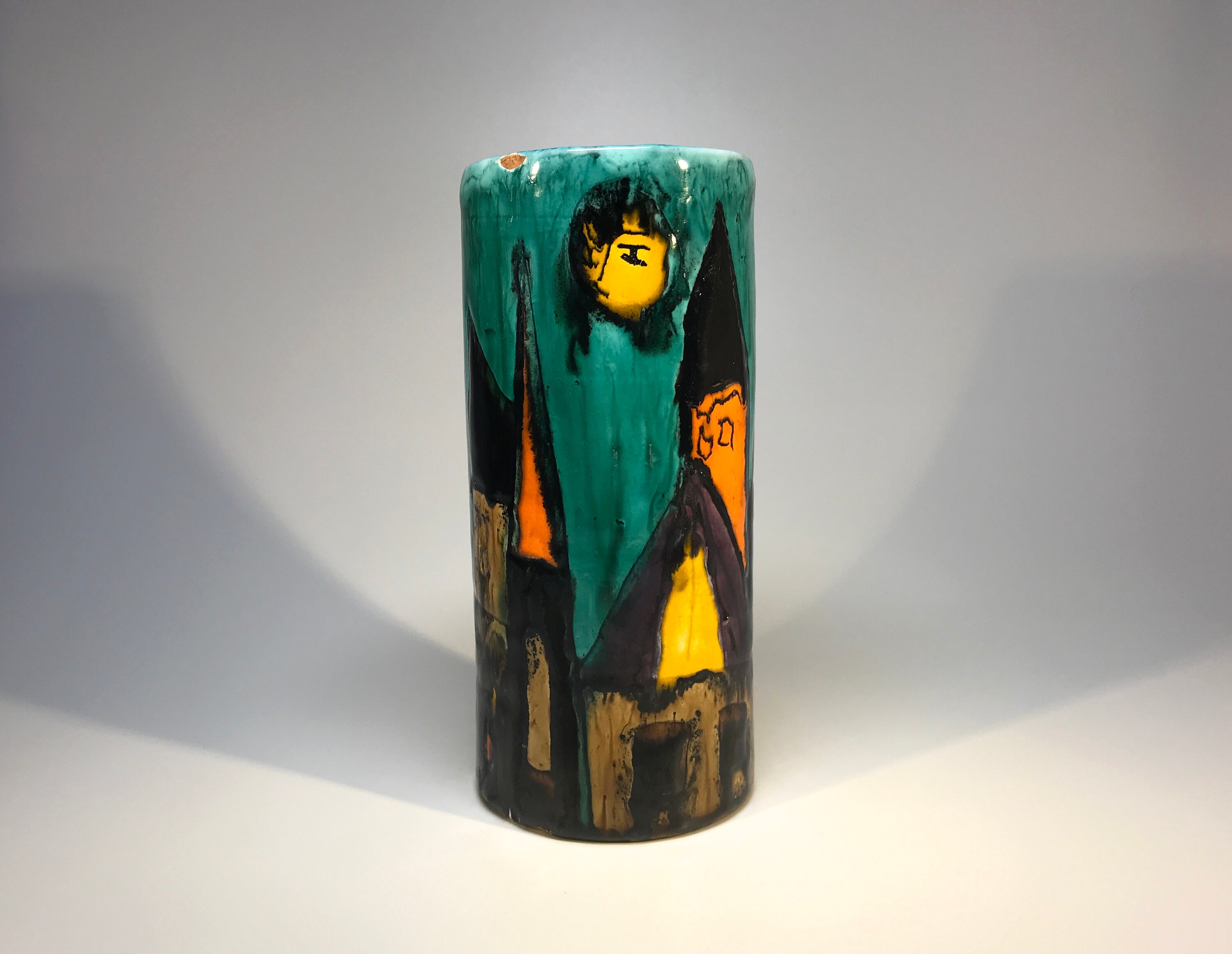 Elio Schiavon Modernist Keramik Vase Padua Italien Skyline Etsy