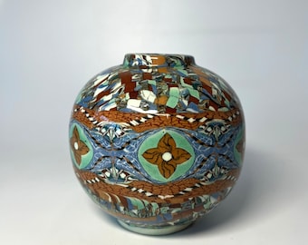 Jean Gerbino Mosaic Vase, Vallauris, France, C. 1960 - Etsy