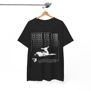 Outlast Trials Unisex Cotton T-Shirt -- SPIDER EYE LAMB image 3