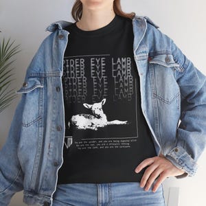Outlast Trials Unisex Cotton T-Shirt -- SPIDER EYE LAMB image 5