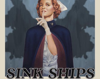Outlast Trials Poster 50s Vintage -- Loose Lips Sink Ships