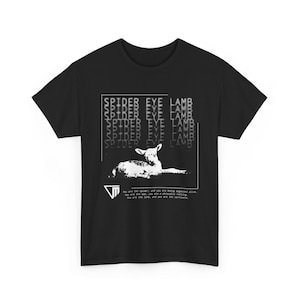 Outlast Trials Unisex Cotton T-Shirt -- SPIDER EYE LAMB image 2