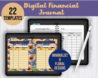 Digital Financial Planner for Ipad | Digital Budget Tracker for Ipad | Digital Finance Tracker | Digital Budget Binder | Budget Planner