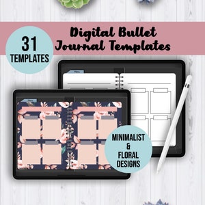 Digital Bullet Journal Templates | Premade Bullet Journal Digital