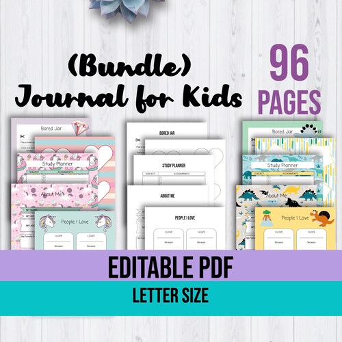 Printable Bullet Journal for Kids for Girls for Boys for - Etsy