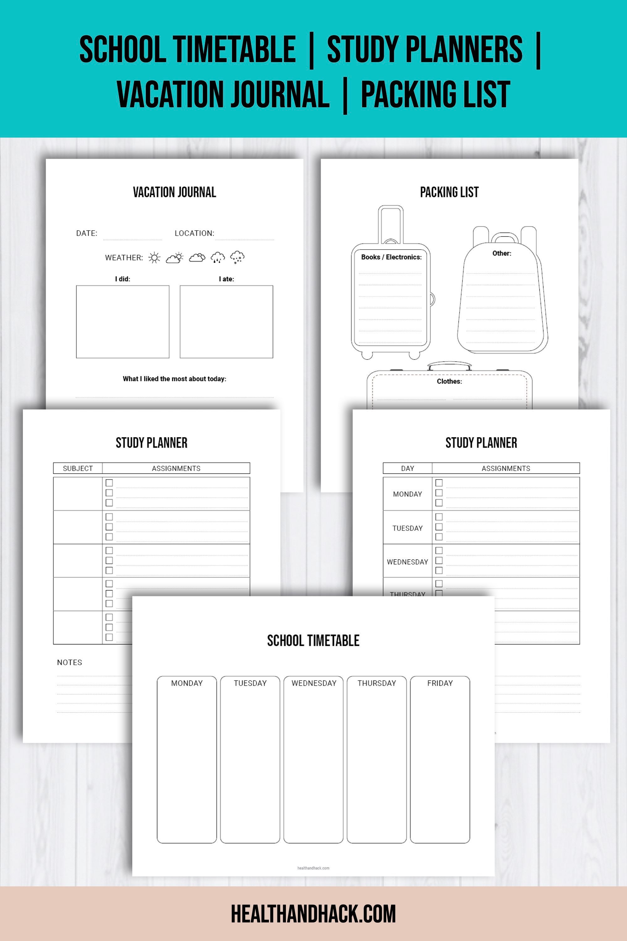 Printable Bullet Journal for Children Printable Chores - Etsy