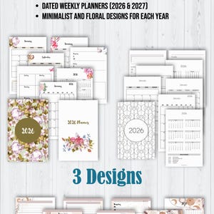 ELKE AFDRUKBARE planners in de shop: kant-en-klare Bullet Journal-bundel, 1200+ sjablonen (digitale download) afbeelding 10