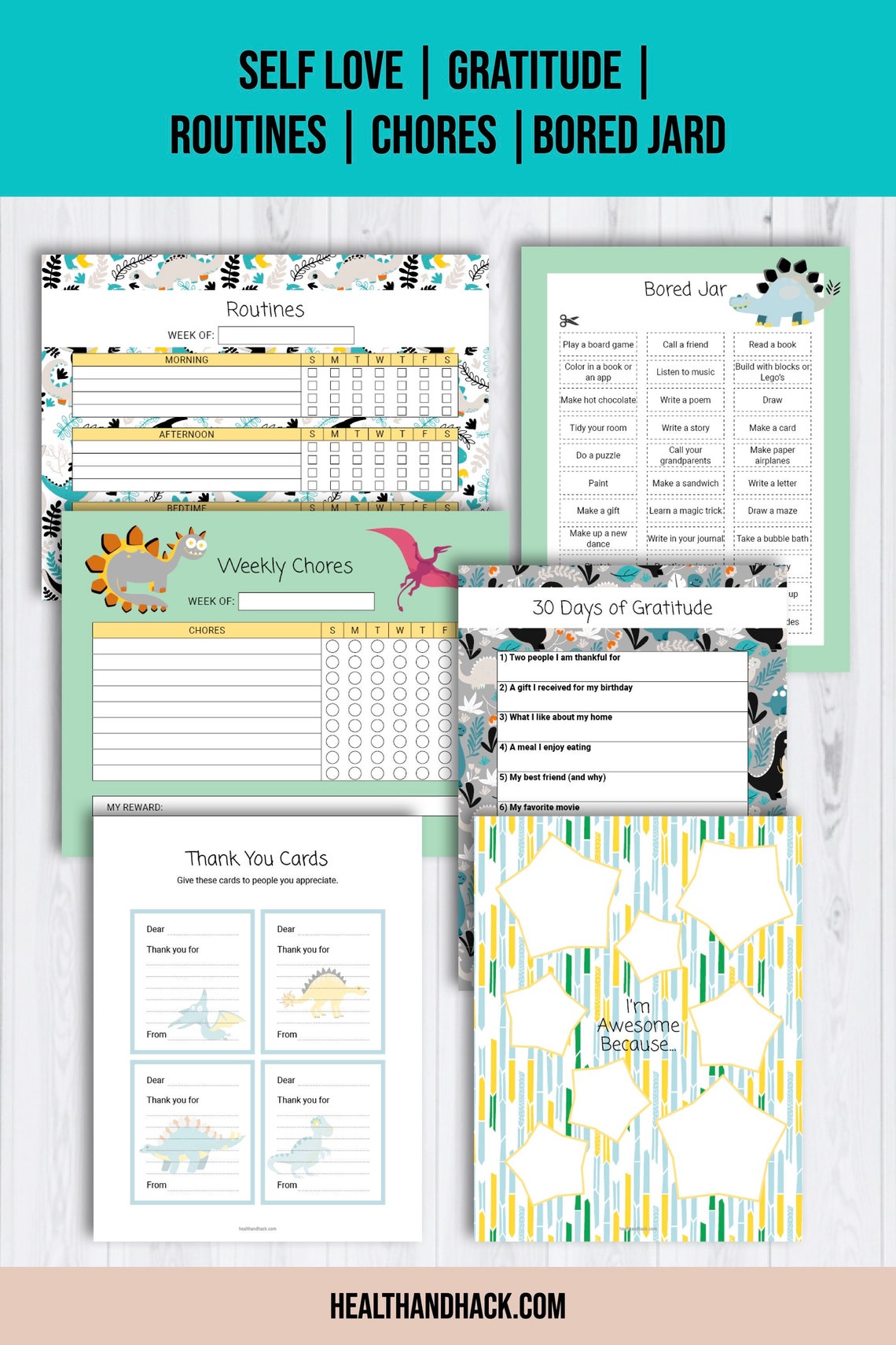 Printable Planner for Kids Printable Planner for Boys Printable ...