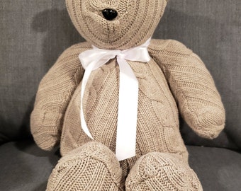 stuffed animals made from loved ones clothing