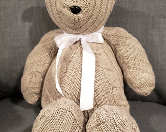 make a teddy bear from a shirt