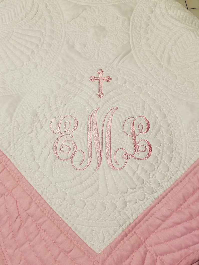 christening blanket for baby girl
