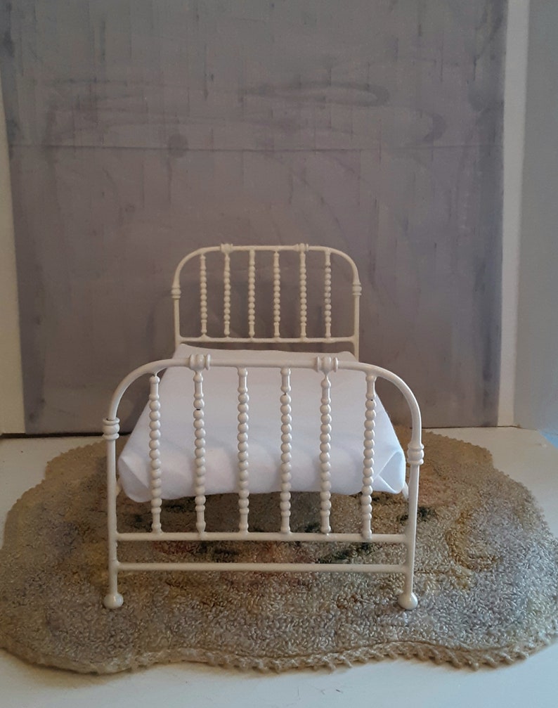 Dollhouse Miniature Bed Wrought Iron Look 112 Scale Artisan Etsy