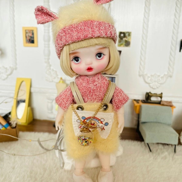 1/8 BJD Dolls Full Set Handmade Makeup 17CM Mini BJD Baby Doll Clothes Dress DIY Toys Little Doll for Girls Child Fashion Gift